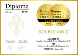 Europe Wine and Spirits Trophy 2021 - Organic Gin Category