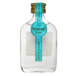 A 50ml glass bottle of Pothecary Gin 'Original'